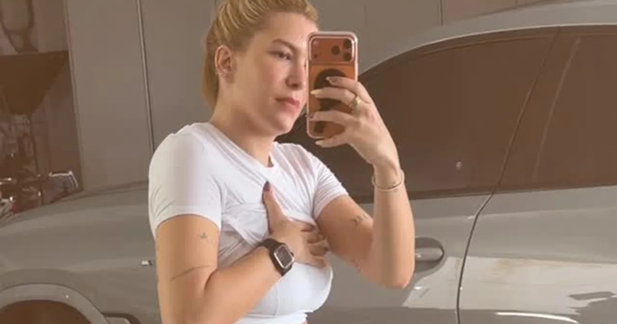 UAU! Lore Improta mostra barriga três meses após parto e revela evolução da diástase
