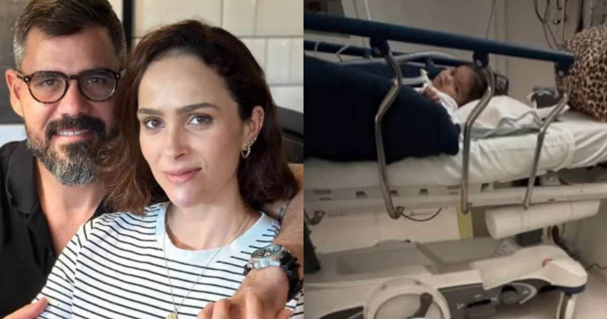Esposa de Juliano Cazarré surpreende com revelação sobre filha internada: 'Não estou'