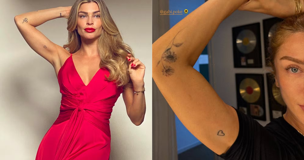 Apagou? Grazi Massafera surge com novo desenho no lugar em que tinha tatuado o nome da filha