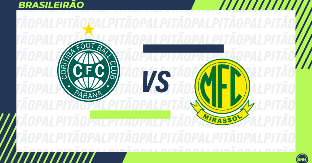 Coritiba x Mirassol: prováveis escalações, retrospecto, arbitragem e onde assistir