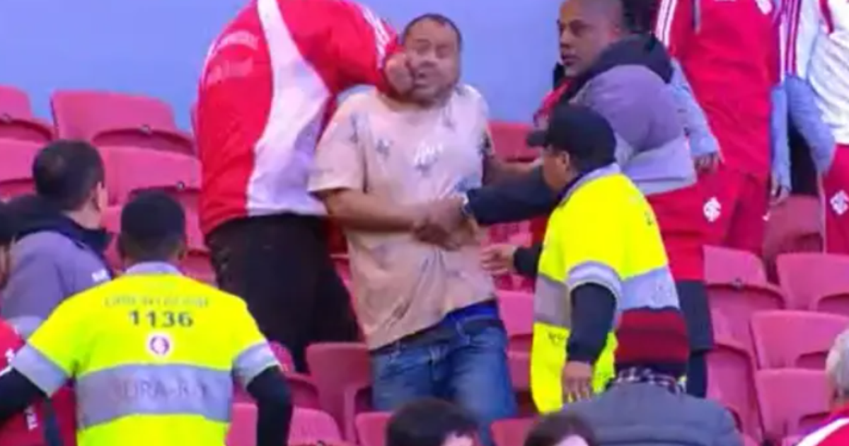 Torcedor do Santos se infiltra na torcida do Inter e é agredido no Beira-Rio