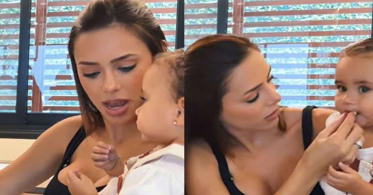 Perigo na cozinha! Bruna Biancardi se desespera após Mel, filha caçula com Neymar, quase engolir ímã de geladeira. Vídeo mostra reação da influencer