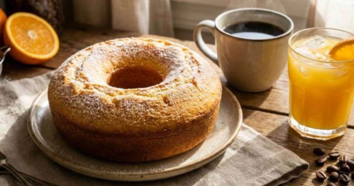 Bolo simples de liquidificador menos calórico: macio, saudável e pronto em poucos minutos