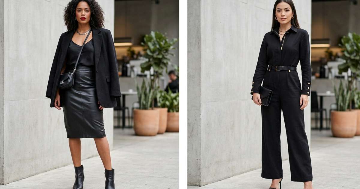 Look preto: o guia definitivo para criar produções monocromáticas cheias de estilo e elegância