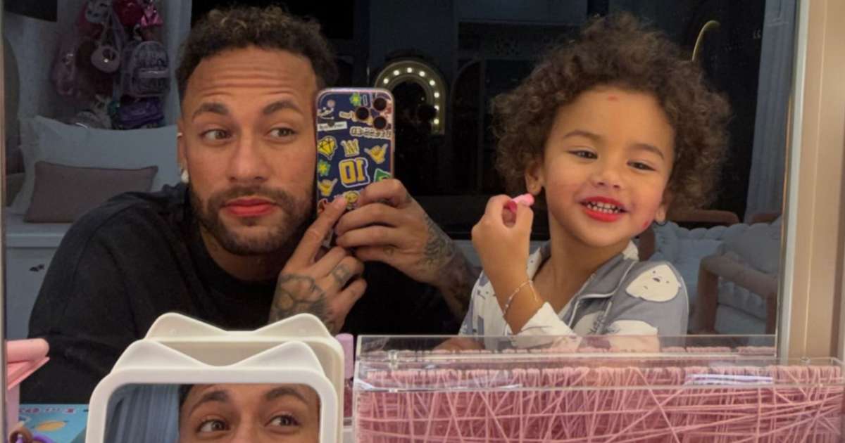 Neymar Jr. surge maquiado pela filha Mavie, dispara sobre paternidade e choca a web: 'Masculinidade'