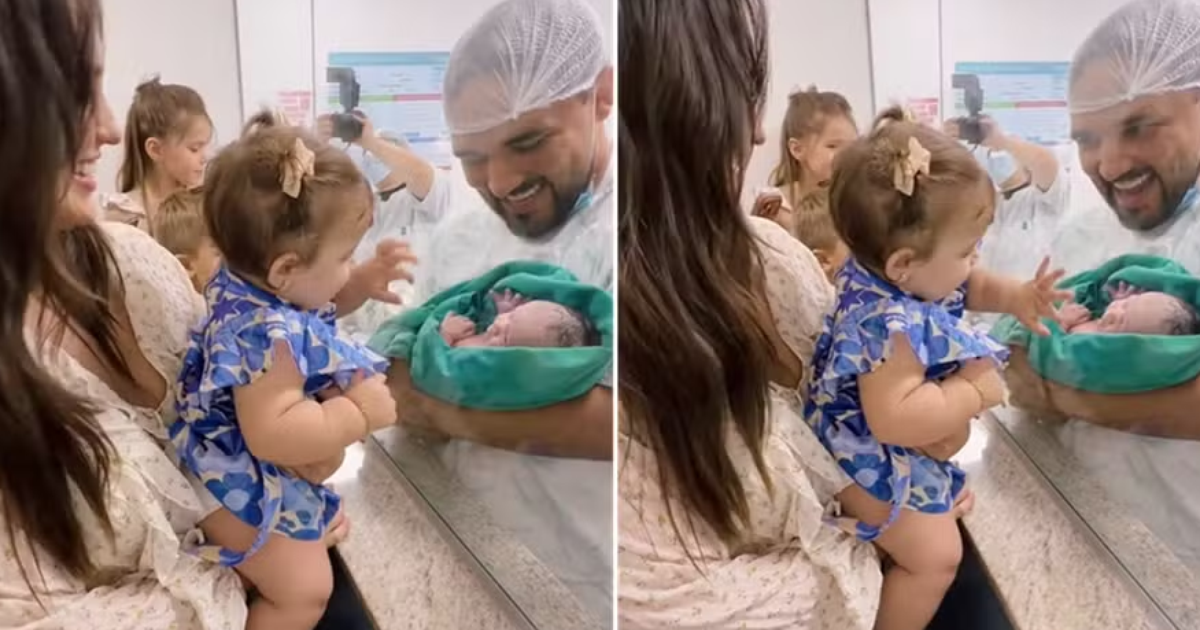 Rafa Kalimann mostra primeiro encontro da filha com a sobrinha recém-nascida: 'Precioso'