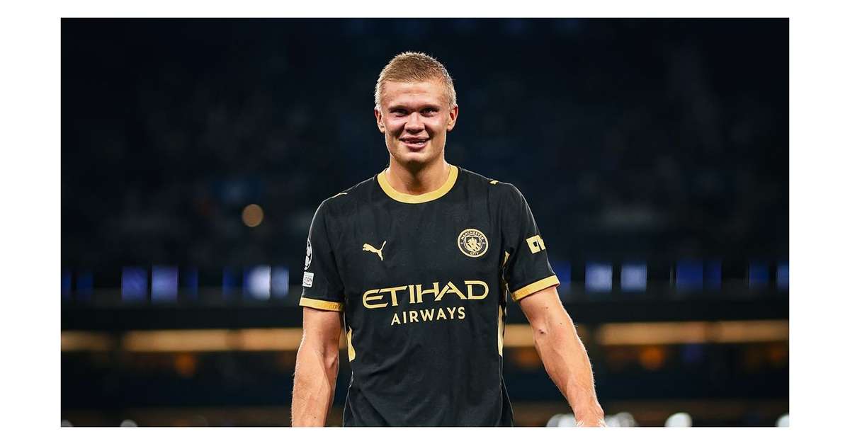 Erling Haaland, de 26 anos, revela sua rotina peculiar para dormir melhor: fita adesiva na boca e óculos laranja para melhorar o sono