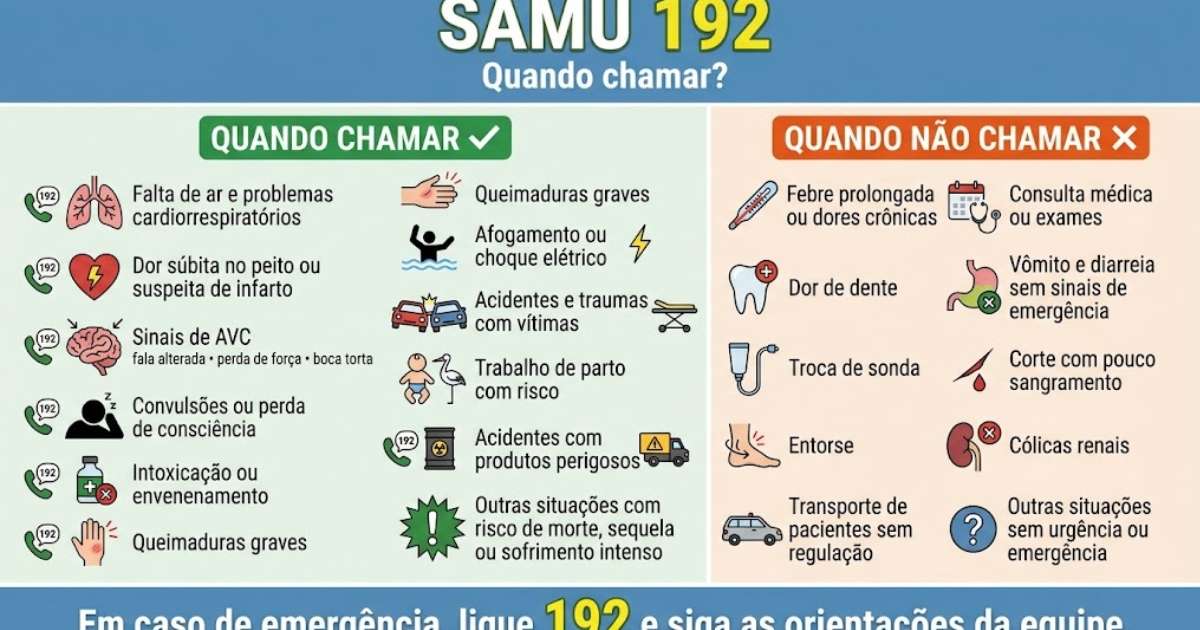 SAMU 192 ou Bombeiros 193: você saberia para qual número ligar em uma emergência?