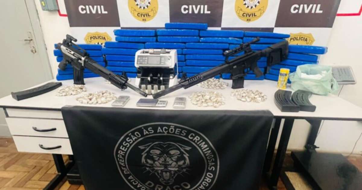 Megaoperação com 160 policiais fecha laboratório e depósito de drogas em Caxias do Sul