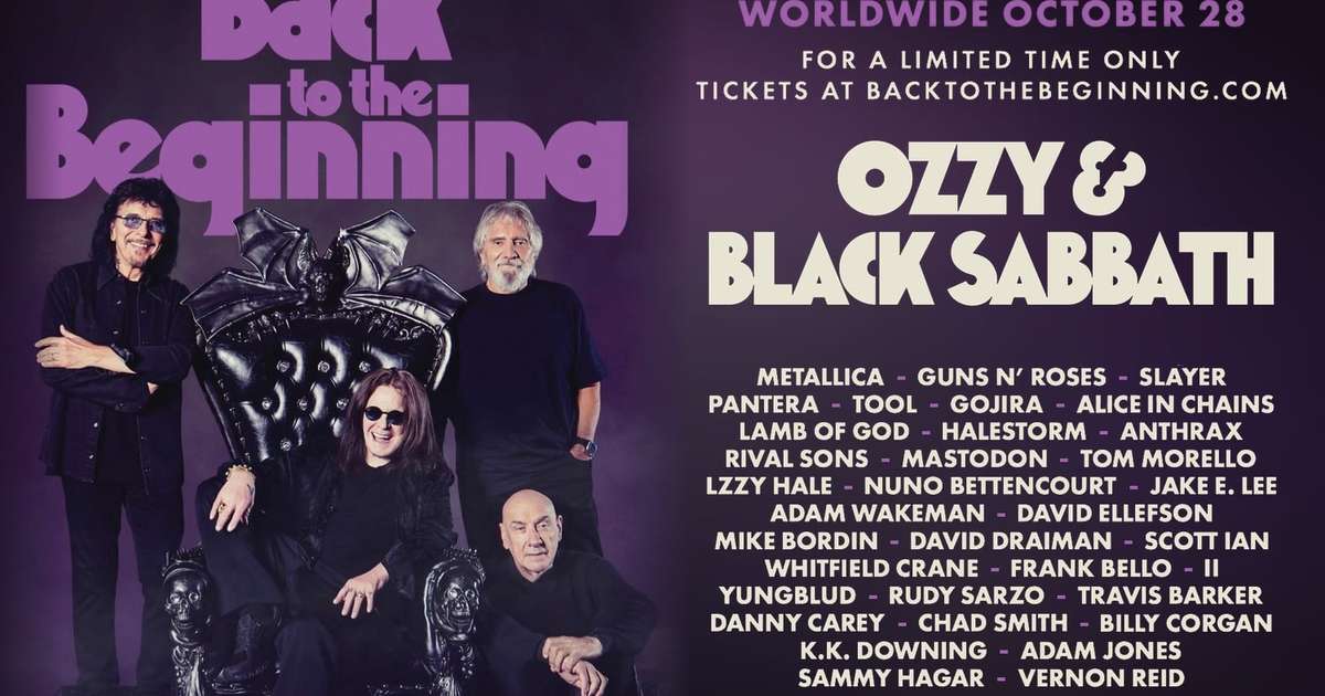 Filme do último show do Black Sabbath com Ozzy chega aos cinemas em 28 de outubro