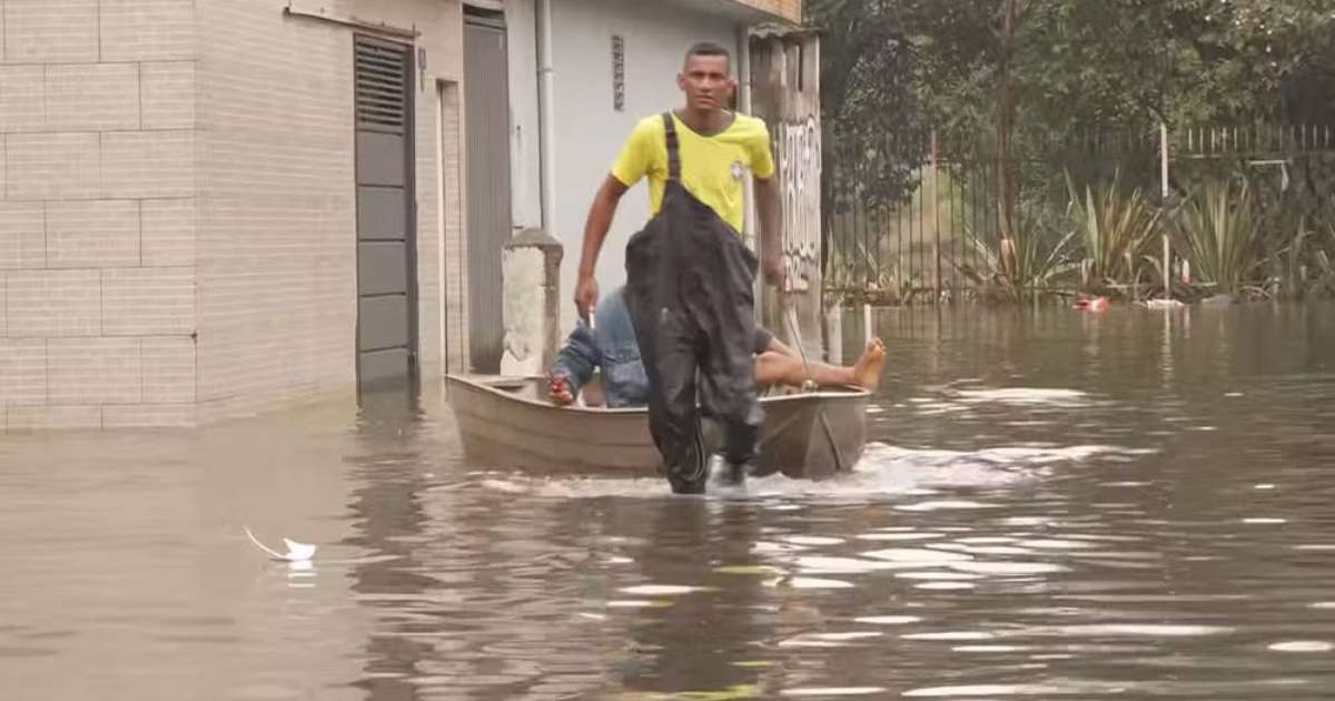 5 dias de alagamento: Jardim Pantanal segue submerso com sistema de drenagem pela metade