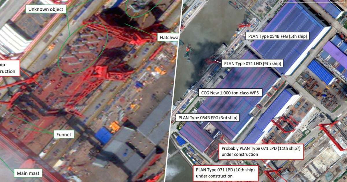 Os submarinos-robô gigantes da China ganharam companhia; um navio incomum vai engoli-los, quatro de cada vez, para levá-los ao oceano