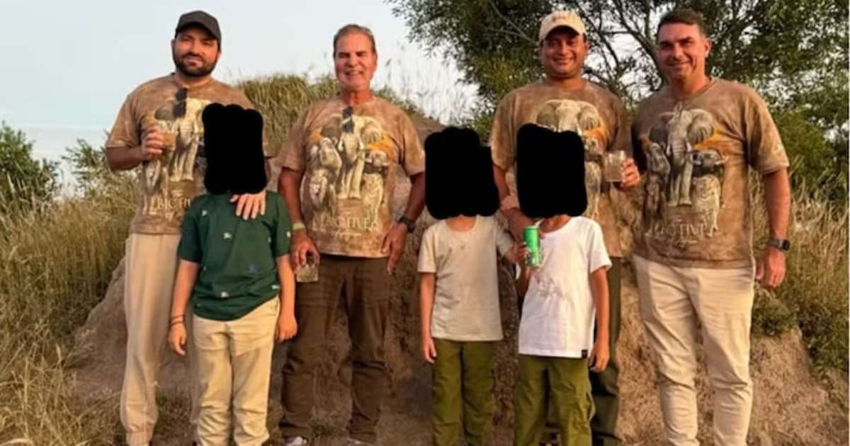 Foto de Flávio em safári na África do Sul reúne senador e advogado investigados no caso do INSS