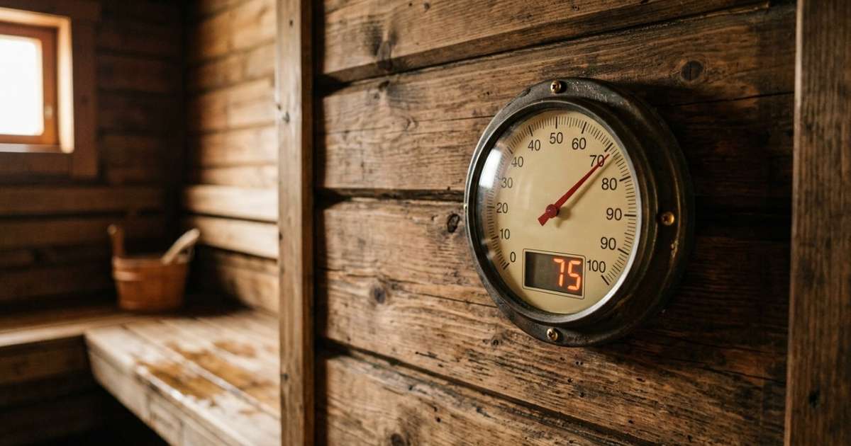 Sauna mais quente não significa sauna melhor: na Finlândia, 70 °C a 80 °C é apontado como intervalo mais eficiente, e reunir todos para usar o ambiente na mesma sessão evita manter o aquecedor ligado sem necessidade