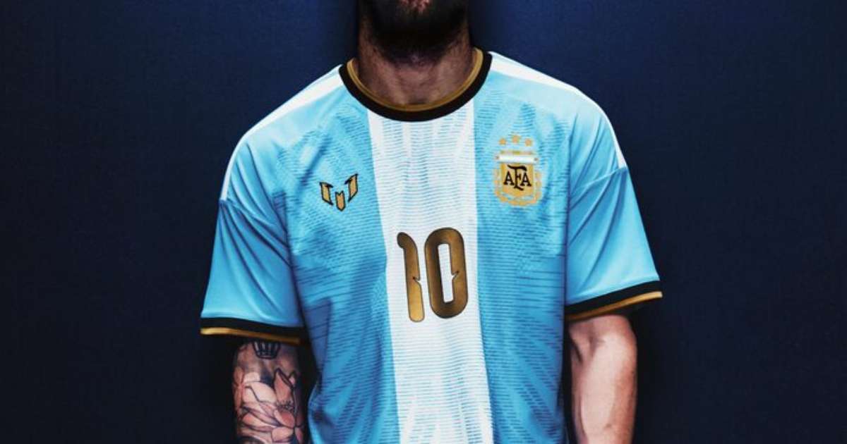 Adidas lança camisa especial da Argentina para a despedida de Messi; veja fotos