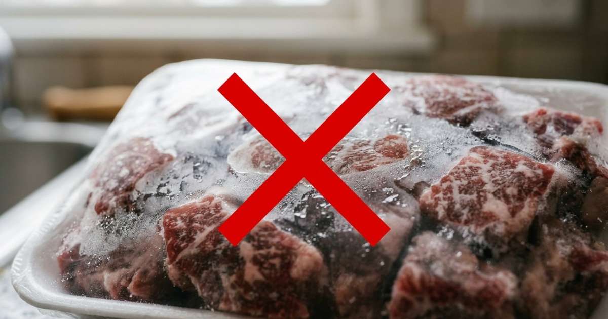 Tirar a carne do congelador pela manhã e deixá-la descongelando na pia parece prático, mas no Canadá a recomendação é usar a geladeira, água fria ou o micro-ondas para evitar que ela permaneça muito tempo em temperatura ambiente