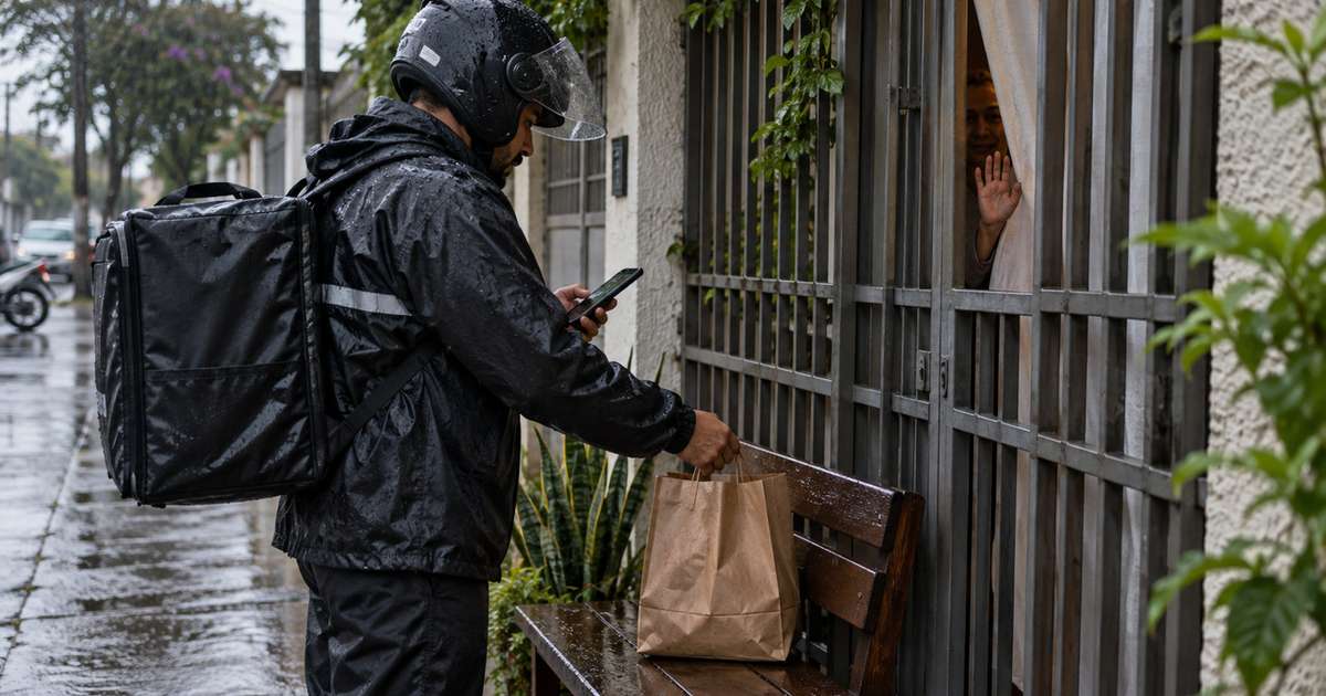 Entregador fazia pedidos para a mesma casa quase toda semana e estranhava que ninguém nunca aparecesse na porta, até perceber que havia alguém observando todas as entregas por trás da janela