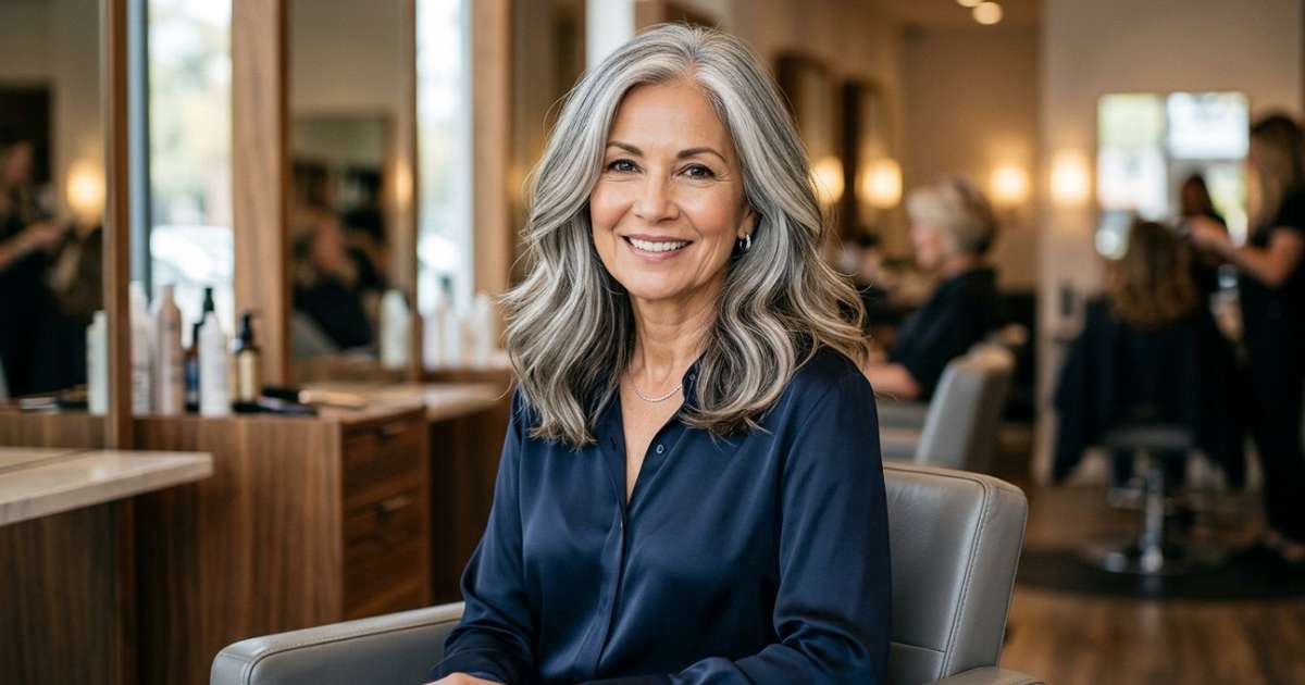 Cabeleireiros experientes concordam: Depois dos 60 anos, esta é a técnica ideal para integrar os cabelos grisalhos com elegância