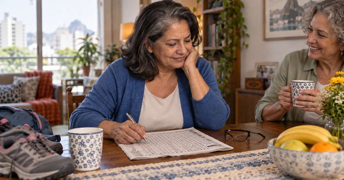 O que realmente ajuda a melhorar a memória após os 50 anos; não basta apenas treinar o cérebro com caça-palavras