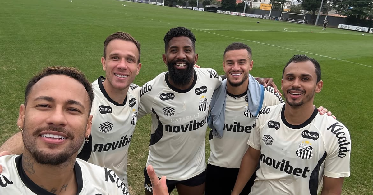 Neymar, Coutinho e Gabigol; Santos alinha estreia do trio