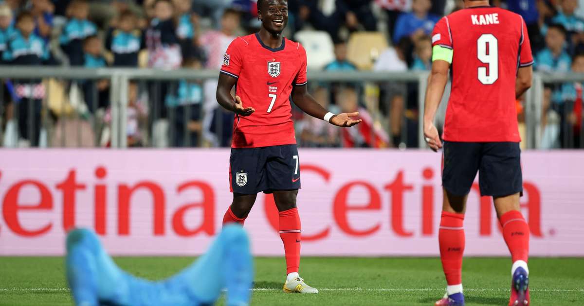Anotou a placa? Inglaterra pinta o 7 e goleia a Croácia