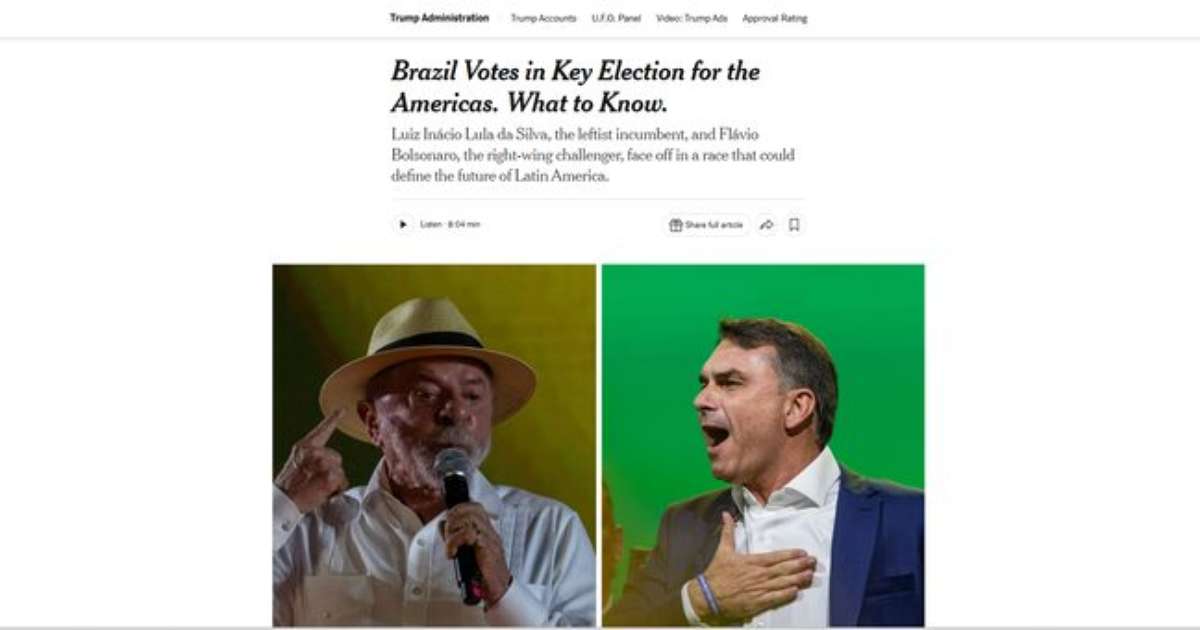 Imprensa internacional repercute eleição presidencial no Brasil: 'Futuro da América Latina'