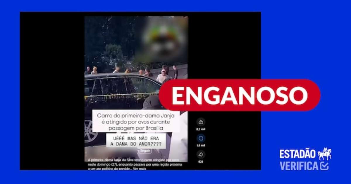 Vídeo usado para alegar ataque com ovos a carro de Janja foi feito na Albânia