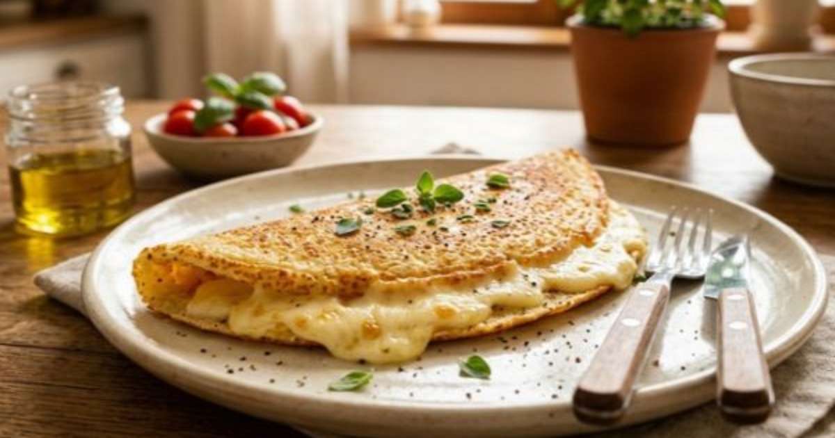 O detalhe que deixa a crepioca de queijo macia e douradinha