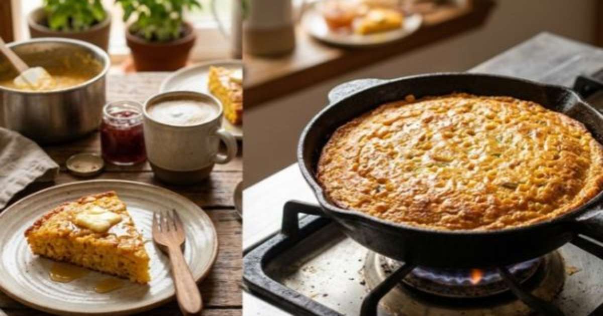 O pão de milho de frigideira que facilita a vida na hora do café da manhã