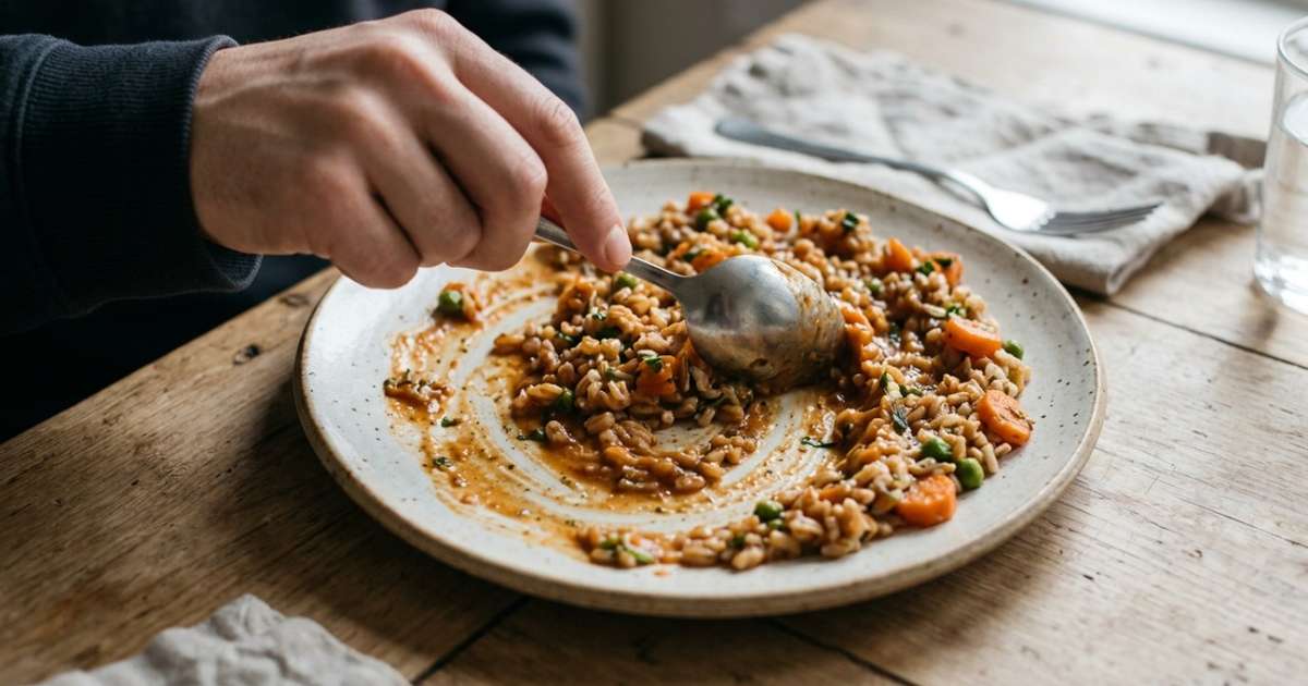 Aquecer a comida no micro-ondas sem mexer porque o prato já está quente nas bordas pode enganar: no Canadá, a recomendação é girar e mexer o alimento durante o aquecimento para reduzir pontos frios no centro