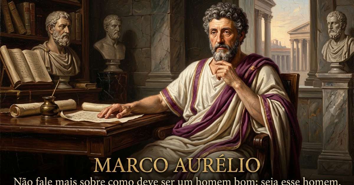 Marco Aurélio e a provocação sobre falar menos e viver aquilo que se defende: "Não fale mais sobre como um homem bom deve ser; seja esse homem"