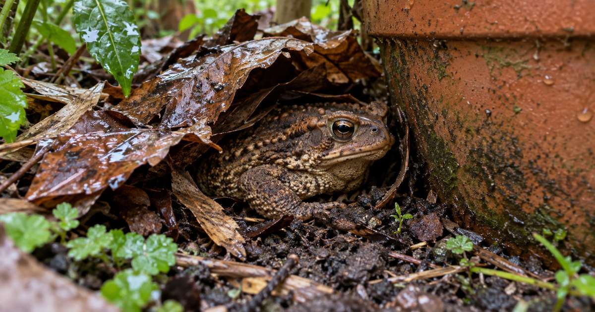 Se um sapo aparece no quintal à noite depois da chuva, a umidade e a atividade de insetos ajudam a explicar por que ele escolheu justamente esse horário