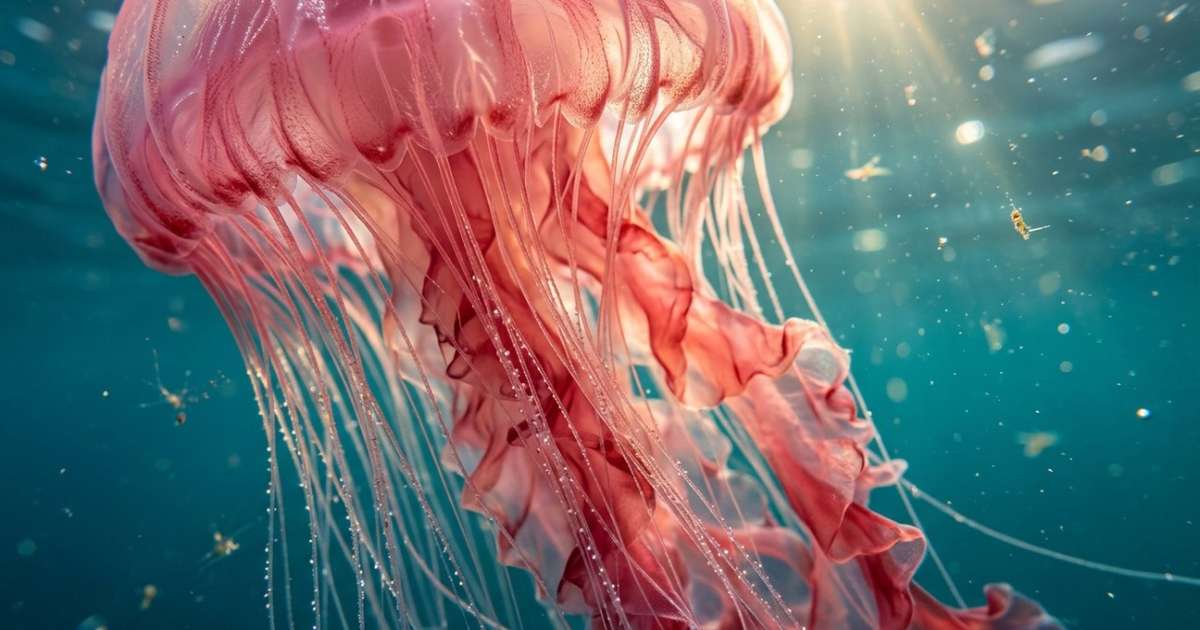 Centenas de águas-vivas juba-de-leão rosadas aparecem em praia do Báltico, e bióloga alerta: o veneno pode continuar ativo mesmo depois da morte