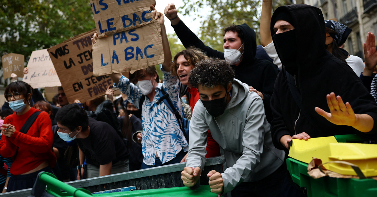 A fúria de estudantes que ocupam as ruas da França em protesto: 'Ficamos sem professores por semanas'