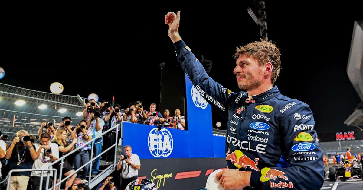 F1: Verstappen vence 1ª em Singapura; Bortoleto abandona com quebra
