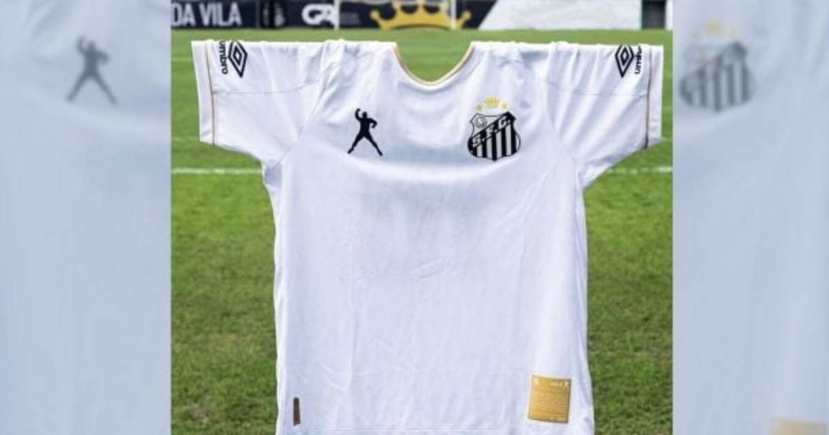 Santos lança camisa histórica inspirada em recorde de Pelé