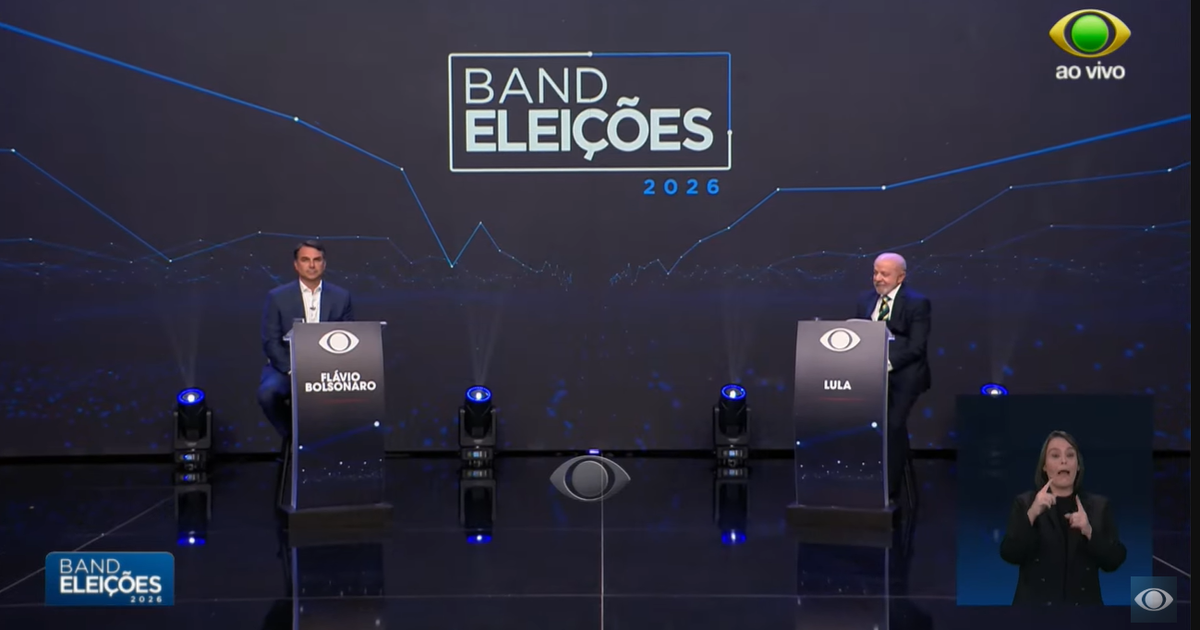 Debate entre Lula e Flávio Bolsonaro faz Band quebrar recorde de 20 anos