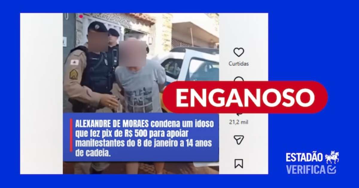 Homem que aparece em vídeo não foi preso por fazer Pix para 8 de Janeiro