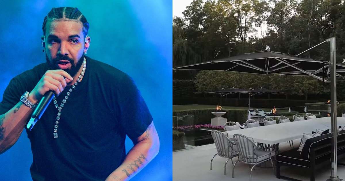 Drake, aos 40 anos, vive em um refúgio luxuoso de mais de R$ 500 milhões no Canadá: mansão arquitetônica tem 4,6 mil m², cama de 1 tonelada e quadra de basquete; imóvel quase foi destruído por inundação