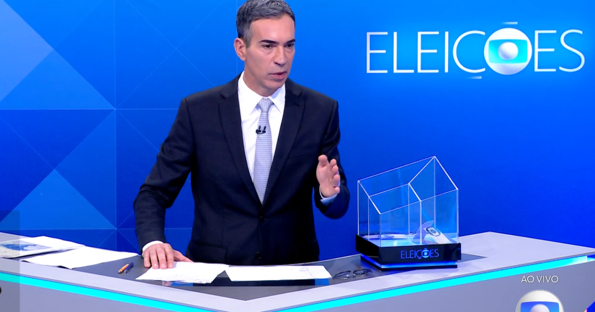 Opinião: Tralli se salva no fim e evita virar peça decorativa de Flávio e Lula em debate