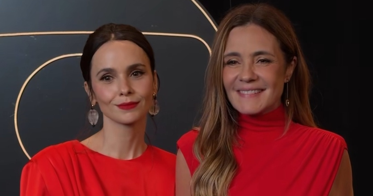 Image accompanying Débora Falabella e Adriana Esteves vestem vermelho para gravação de vinheta de fim de ano da Globo, from Terra