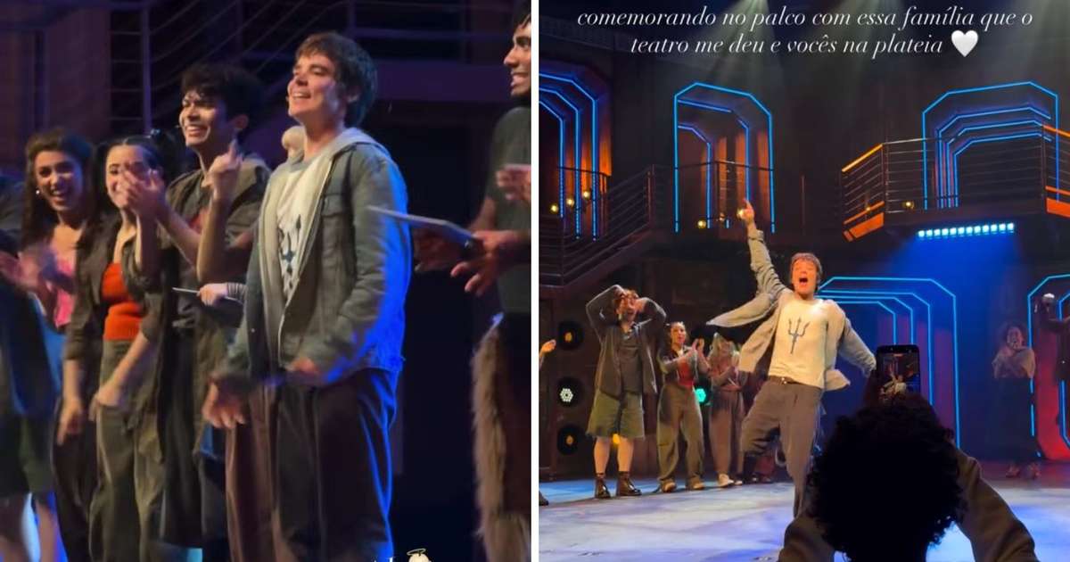 João Lucas vibra com o público em peça após anunciar gravidez de Sasha