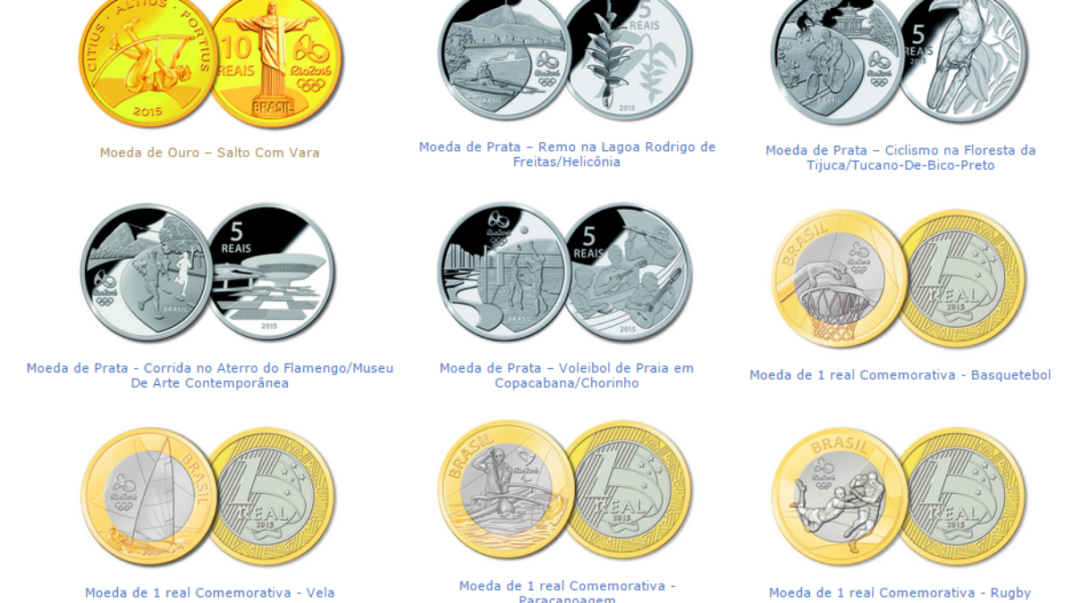 Moedas de R$ 1 das Olimpíadas chegam a valer até R$ 60 entre