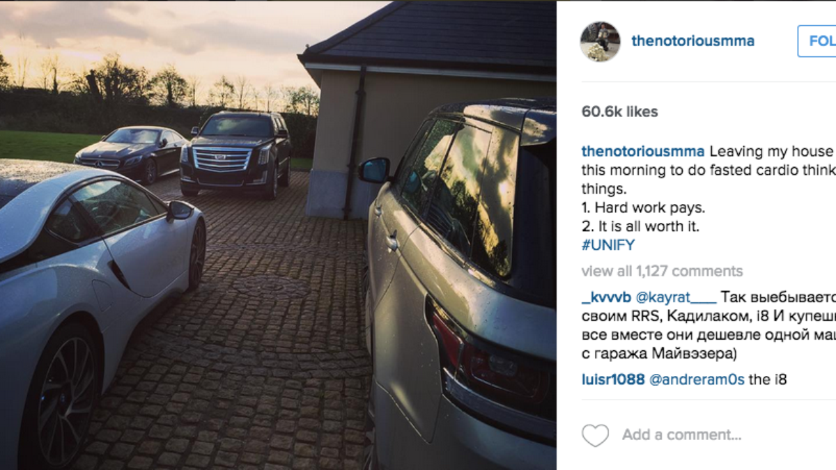 Conheça a coleção de carros que Conor McGregor ostenta na internet