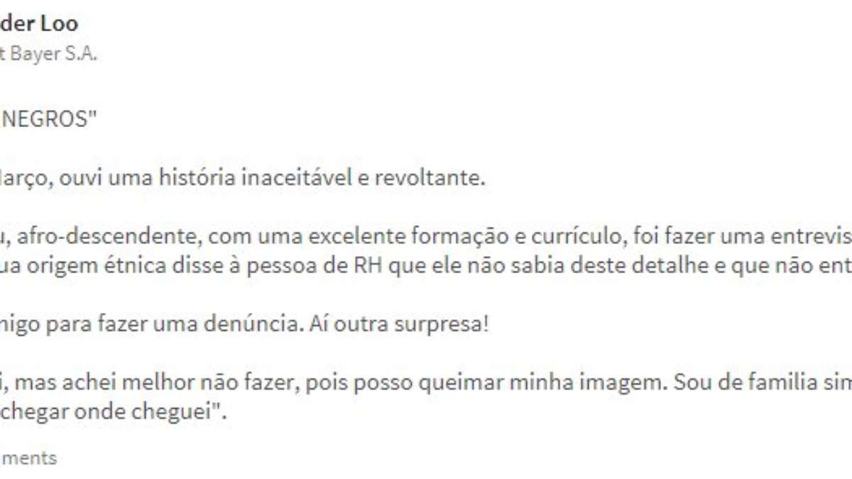 Não Entrevisto Negros': A Vítima Por Trás Da Denúncia Viral Que.