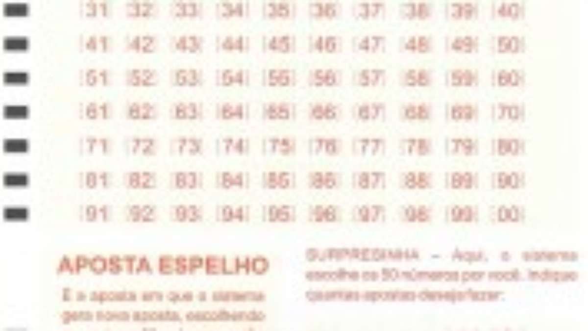 Mega da Virada: para jogar 20 números, aposta custa cerca de R$ 174 mil