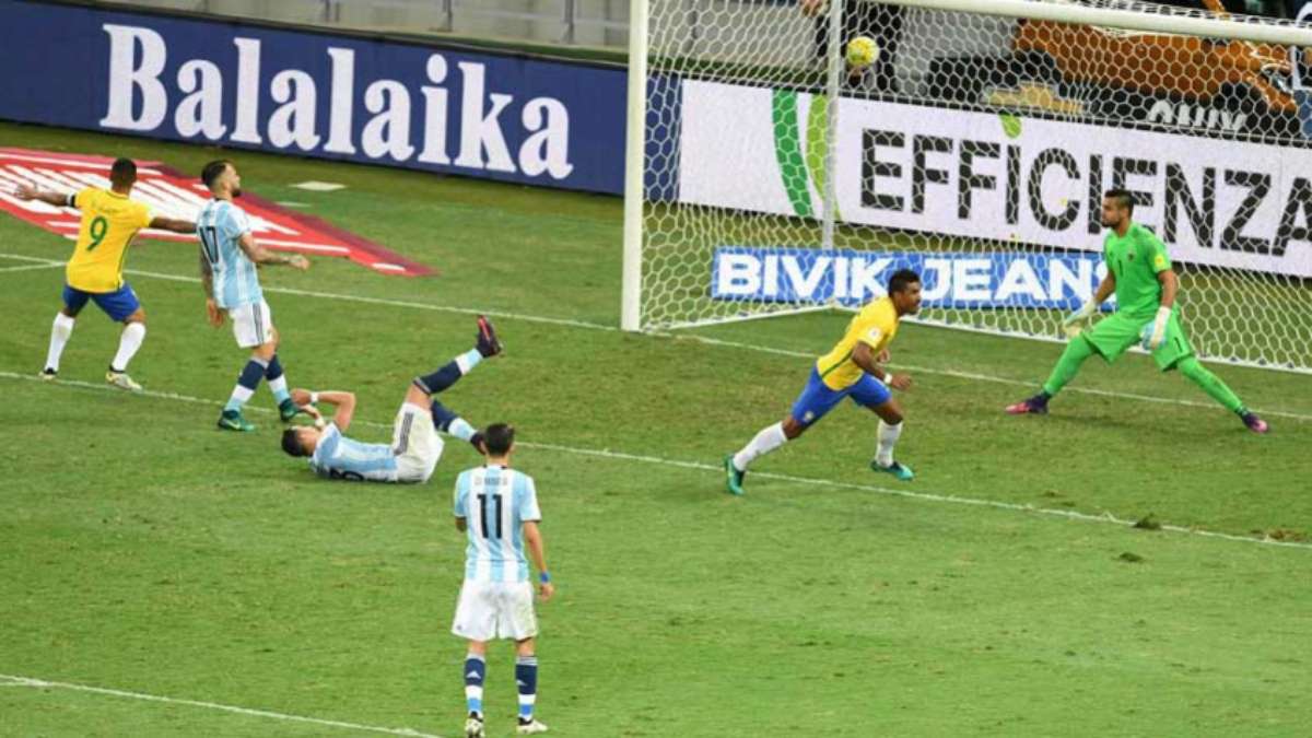 Brasil 3x0 Argentina Eliminatórias Copa do Mundo Rússia 2018 10/11