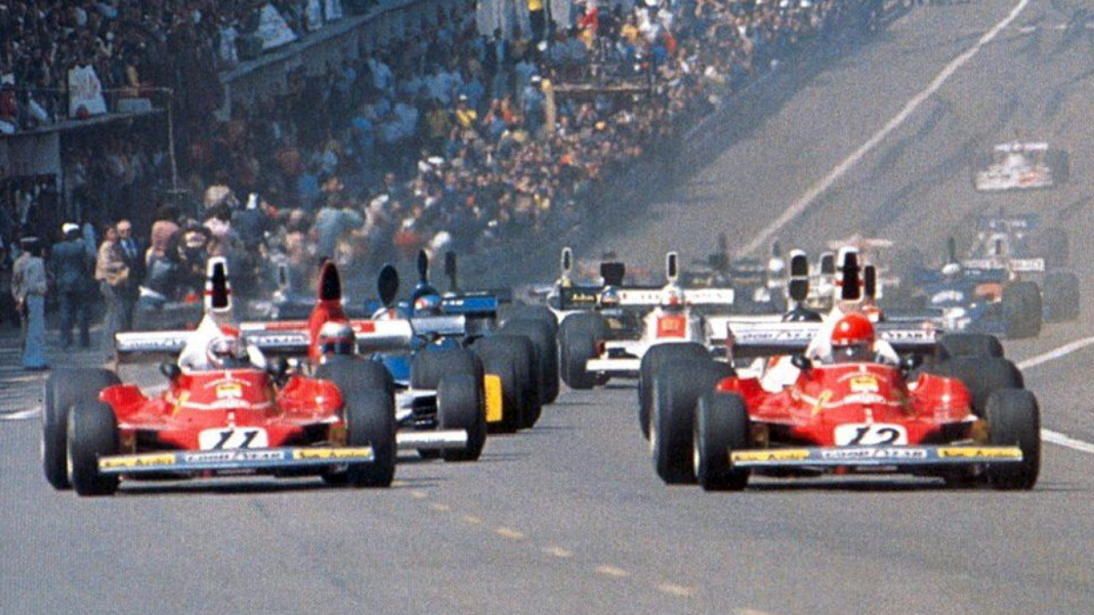 Carlos Pace and Ronnie Peterson at Montjuïc. 1975 Spanish Grand Prix :  r/formula1
