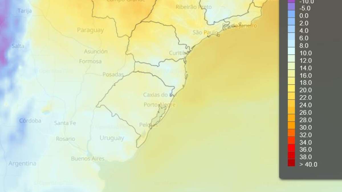 Muito frio e geada até a virada do mês