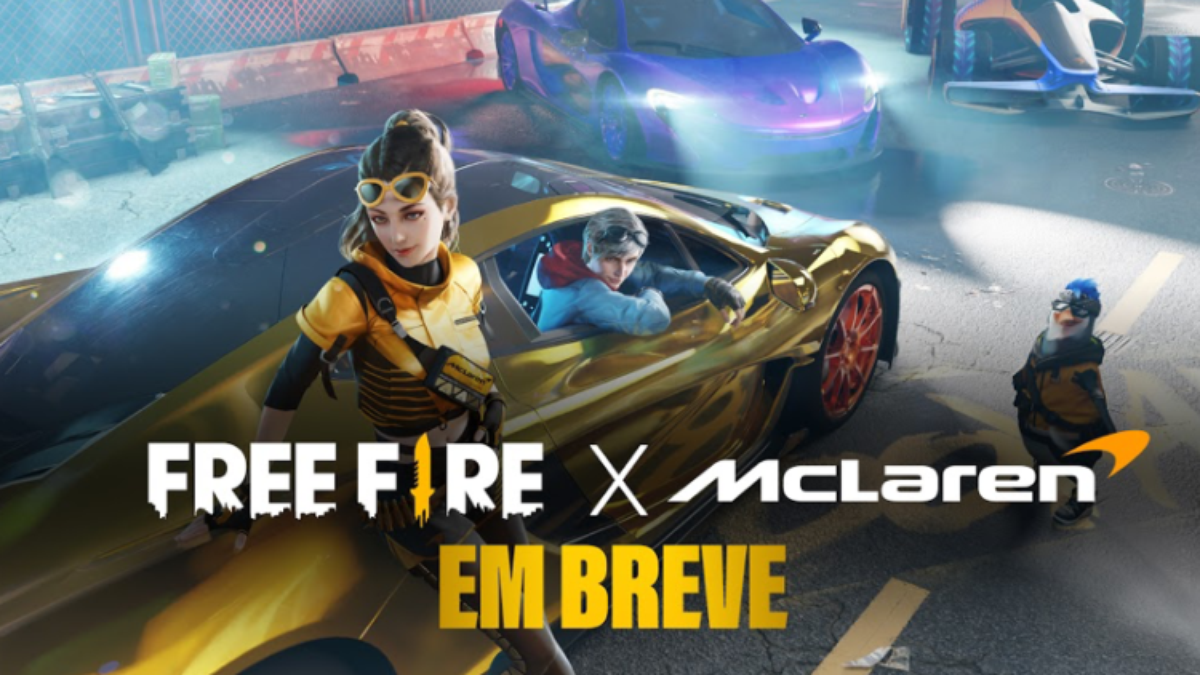 Free Fire receberá carros da McLaren e pista de corrida